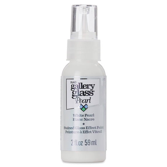 FolkArt Gallery Glass Paint 2oz-White Pearl