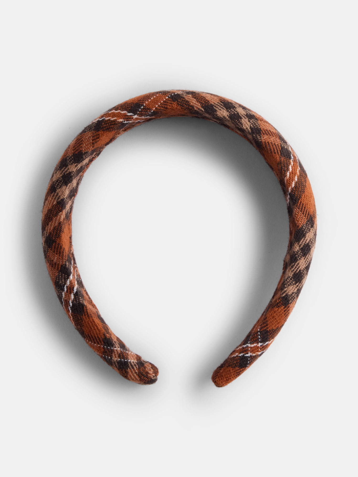 Way To Celebrate Women's Plaid Headband, Brown