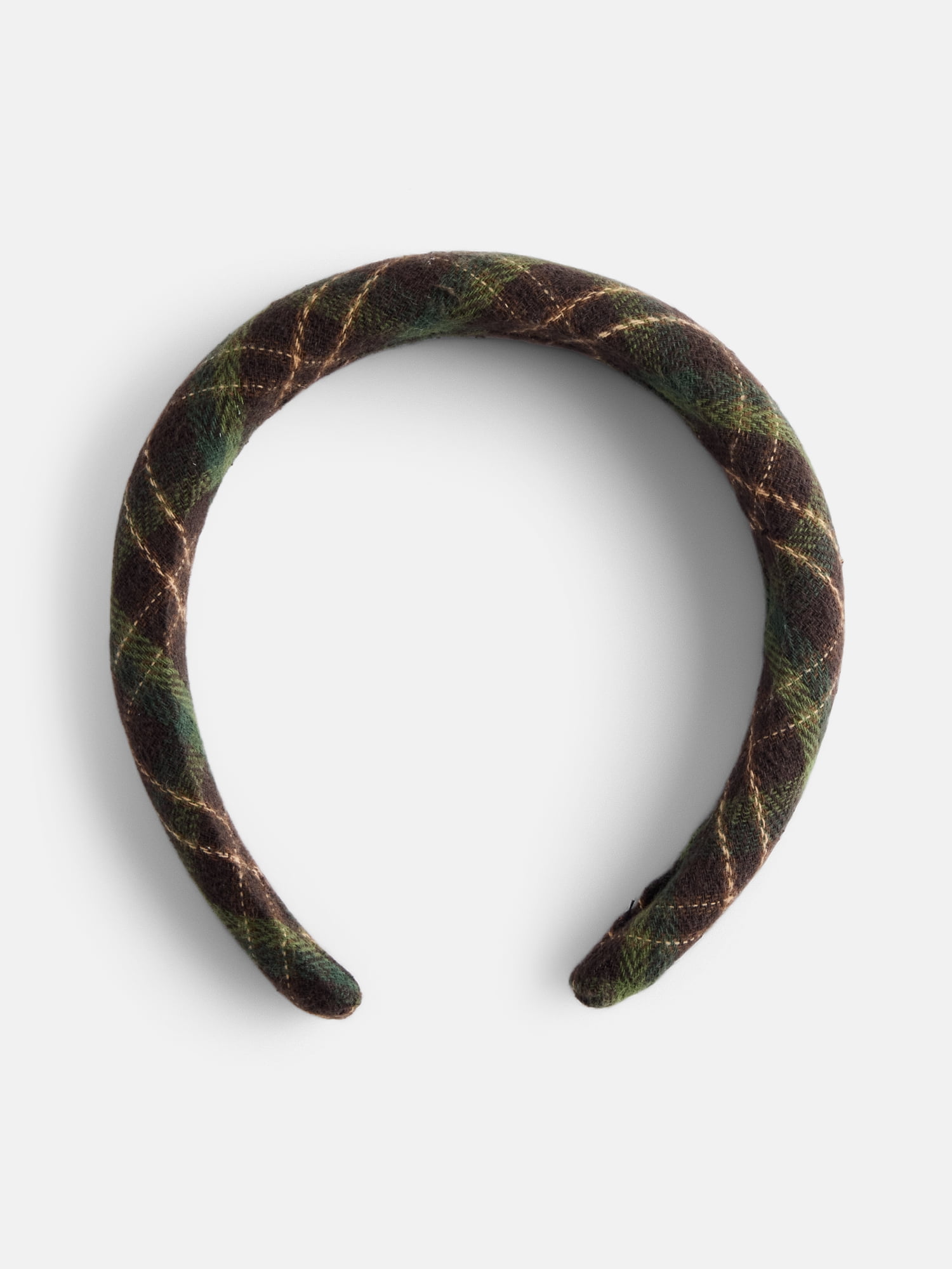 Women's Plaid Headband from Way To Celebrate, Green