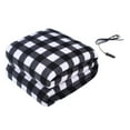 thumbnail image 1 of Plaid Heating Blanket for Car, 12V Electric Throw Blanket for Truck & Winter Camping – Portable Heated Pad for Car, Truck, & Home Use, A, Blanket, 1 of 9