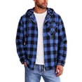 thumbnail image 1 of Plaid Hoodie Jacket for Men Ghalytn Buffalo Check Sweatshirt - Casual Zip Up with Pockets, 1 of 6