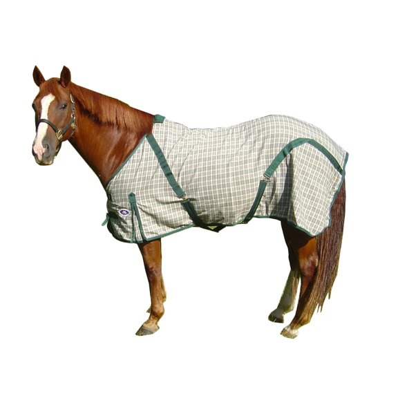Plaid Horse Sheets in Hunter Beige by Derby Originals