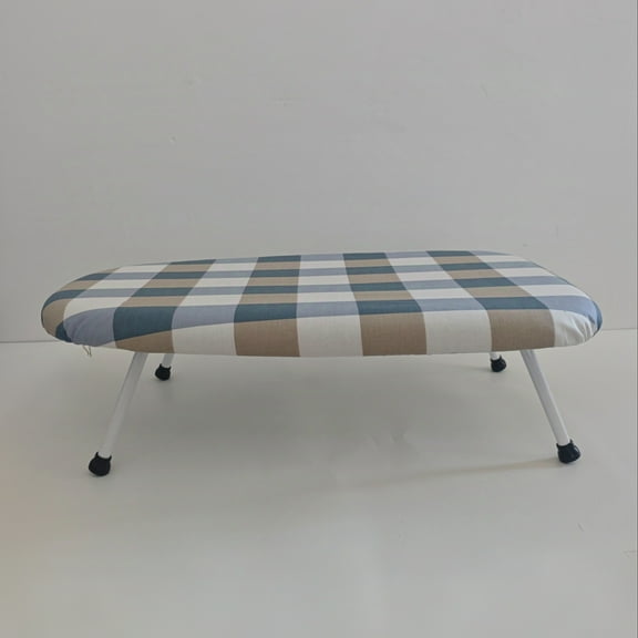 Plaid Ironing Board with Table Function, Large Foldable Clothes Ironing Stand, Durable Plastic Material, No Electricity Needed, Home Essential, Compact Storage Design