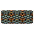 thumbnail image 1 of Plaid Kitchen Mat, Contemporary Design of Geometrical Diagonal Tartan Pattern with Intersecting Lines, Plush Decorative Kitchen Mat with Non Slip Backing, 47" X 19", Multicolor, by Ambesonne, 1 of 1