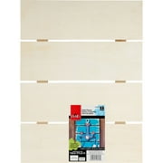 Plaid Unfinished Rectangle Wood Pallet Plaque, 15.9 in x 11.9 in