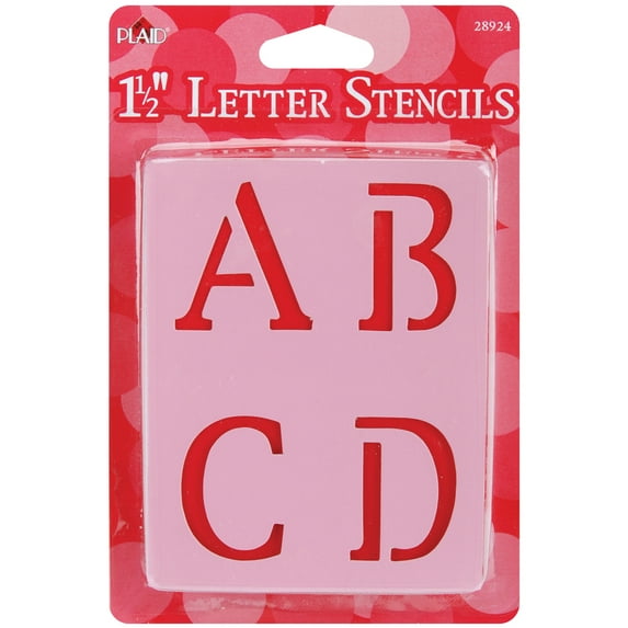 Plaid Mailbox Letter Stencils, Old School, 1-1/2"