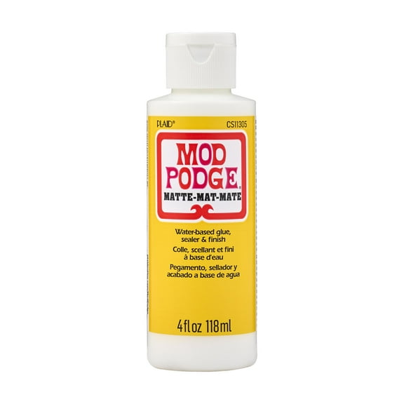 Mod Podge Sealer, Glue, and Finish, Matte Finish, Clear, 4 fl oz