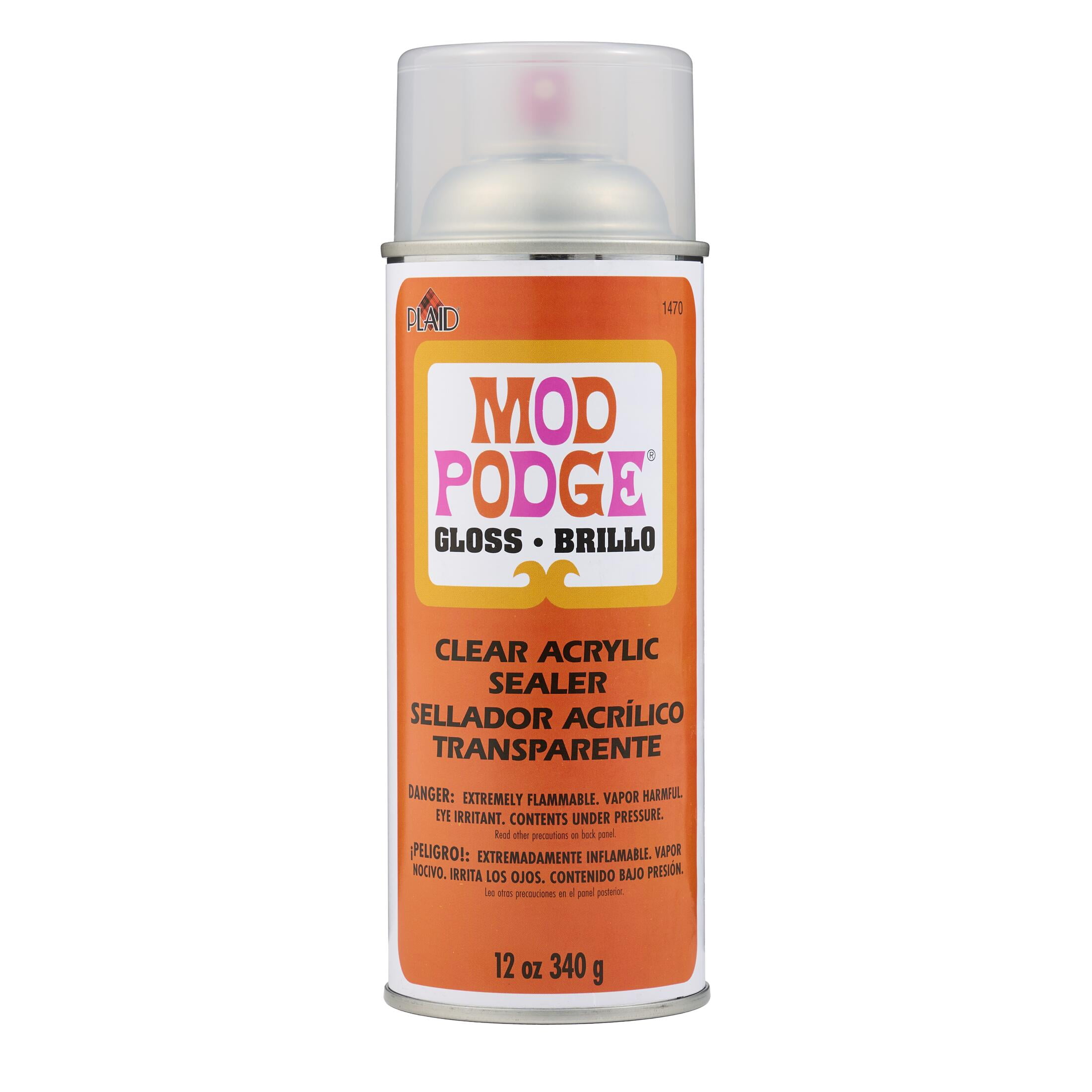 PLAID Mod Podge Clear Acrylic Sealer, Gloss Finish, 12 fl oz