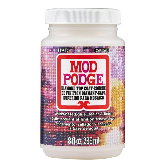 Mod Podge Diamond Top Coat Sealer, Glue, and Finish, 8 fl oz