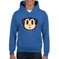 thumbnail image 1 of Plaid Monkey Surprise - Retro Animal Emoji Design Youth's Hoodie, 1 of 4