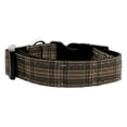 thumbnail image 1 of Plaid Nylon Collar  Brown Large, 1 of 1