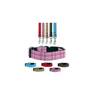 Pet Dog  Cat Nylon Collar or Leash, "Plaids"