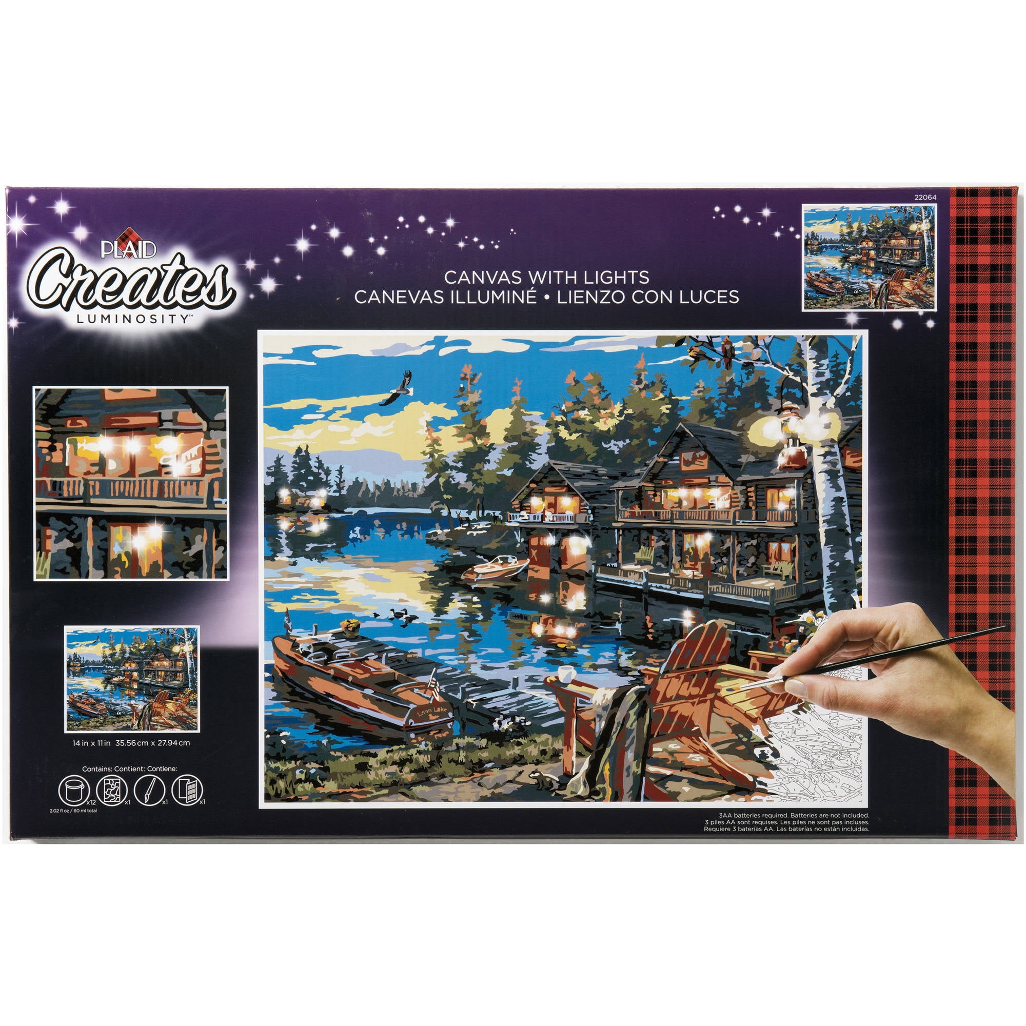 Plaid Paint by Number Luminosity