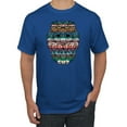 thumbnail image 1 of Plaid Paisley Retro Vintage African Lion Animal Lover Graphic T-Shirt, Royal, 2XL, 1 of 1