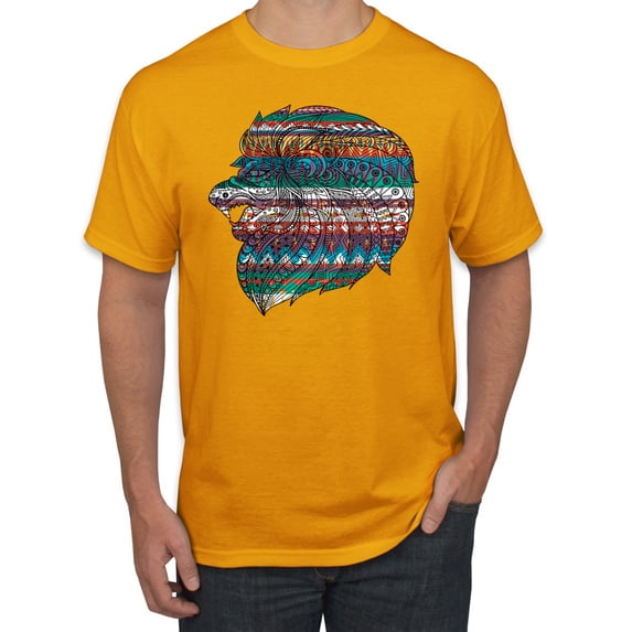 Plaid Paisley Retro Vintage Animal Animal Lover Graphic T-Shirt, Gold, 3XL