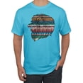 thumbnail image 1 of Plaid Paisley Retro Vintage Animal Animal Lover Graphic T-Shirt, Light Turquoise, 2XL, 1 of 1