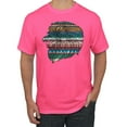 thumbnail image 1 of Plaid Paisley Retro Vintage Animal Animal Lover Graphic T-Shirt, Neon Pink, Large, 1 of 1