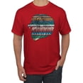 thumbnail image 1 of Plaid Paisley Retro Vintage Animal Animal Lover Graphic T-Shirt, Red, Small, 1 of 1