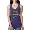 thumbnail image 1 of Plaid Paisley Retro Vintage Animal Animal Lover Ladies Racerback Tank Top, Purple Rush, Small, 1 of 1