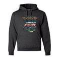 thumbnail image 1 of Plaid Paisley Retro Vintage Elephant Animal Lover Graphic Hoodie Sweatshirt, Heather Black, X-Large, 1 of 1