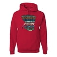 thumbnail image 1 of Plaid Paisley Retro Vintage Elephant Animal Lover Graphic Hoodie Sweatshirt, Red, X-Large, 1 of 1