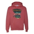 thumbnail image 1 of Plaid Paisley Retro Vintage Elephant Animal Lover Graphic Hoodie Sweatshirt, Vintage Heather Red, Small, 1 of 1
