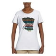 thumbnail image 1 of Plaid Paisley Retro Vintage Elephant Animal Lover Womens Graphic T-Shirt, White, Medium, 1 of 4