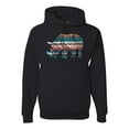thumbnail image 1 of Plaid Paisley Retro Vintage Rhino Animal Lover Graphic Hoodie Sweatshirt, Black, Small, 1 of 1