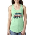 thumbnail image 1 of Plaid Paisley Retro Vintage Rhino Animal Lover Ladies Racerback Tank Top, Mint, Large, 1 of 1