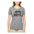 thumbnail image 1 of Plaid Paisley Retro Vintage Rhino Animal Lover Womens Graphic T-Shirt, Heather Grey, Medium, 1 of 4