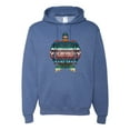 thumbnail image 1 of Plaid Paisley Retro Vintage Turtle Animal Lover Graphic Hoodie Sweatshirt, Vintage Heather Blue, 2XL, 1 of 1