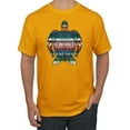 thumbnail image 1 of Plaid Paisley Retro Vintage Turtle Animal Lover Graphic T-Shirt, Gold, 4XL, 1 of 1