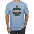 thumbnail image 1 of Plaid Paisley Retro Vintage Turtle Animal Lover Graphic T-Shirt, Light Blue, Small, 1 of 1