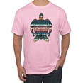 thumbnail image 1 of Plaid Paisley Retro Vintage Turtle Animal Lover Graphic T-Shirt, Light Pink, X-Large, 1 of 1