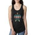 thumbnail image 1 of Plaid Paisley Retro Vintage Turtle Animal Lover Ladies Racerback Tank Top, Black, Small, 1 of 1