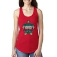 thumbnail image 1 of Plaid Paisley Retro Vintage Turtle Animal Lover Ladies Racerback Tank Top, Red, Medium, 1 of 1