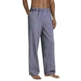 thumbnail image 1 of Plaid Pajama Pants Men Couples Lounge Pants Winter Warm Plush Lined Sleepwear Elastic Cozy Unisex Home PJ Pants Blue L, 1 of 5