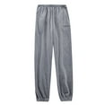 thumbnail image 1 of Plaid Pajama Pants for Mens Winter Thermal Flannel Sleep Pants Elastic Lined Lounge Pants Cold Weather Cozy Soft Elastic Waist Homewear Grey XL, 1 of 8