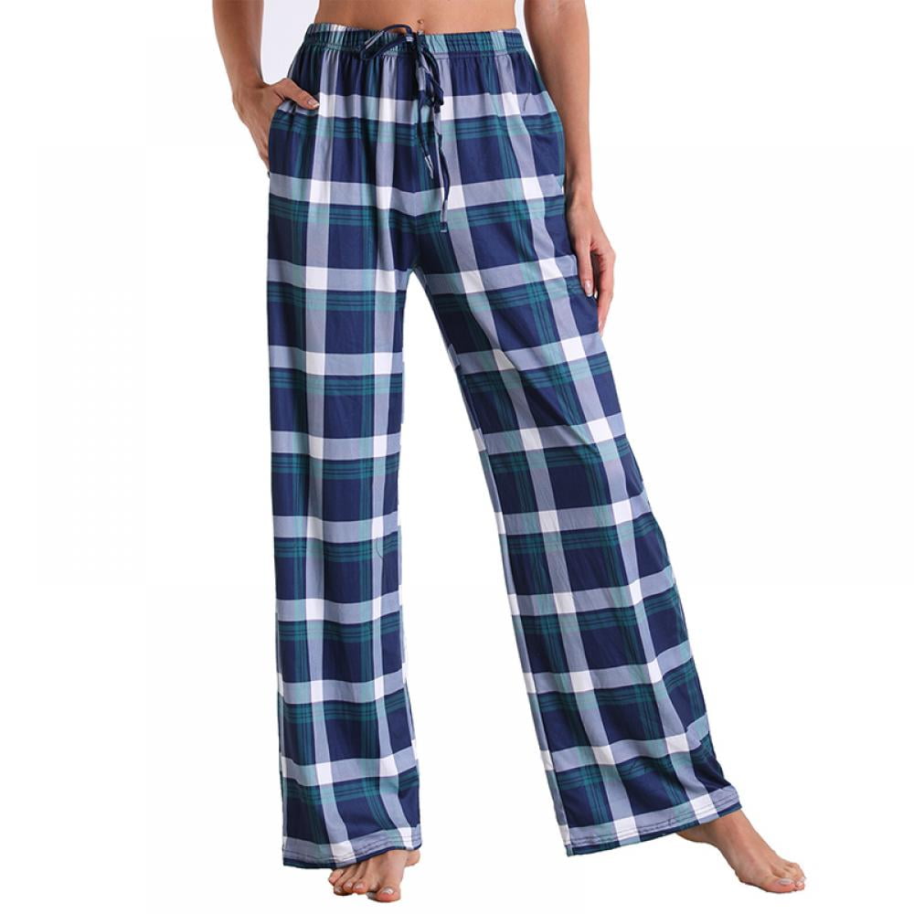 Women's Casual Cotton Loose Pocket Jogging Pajama Pants - Thin