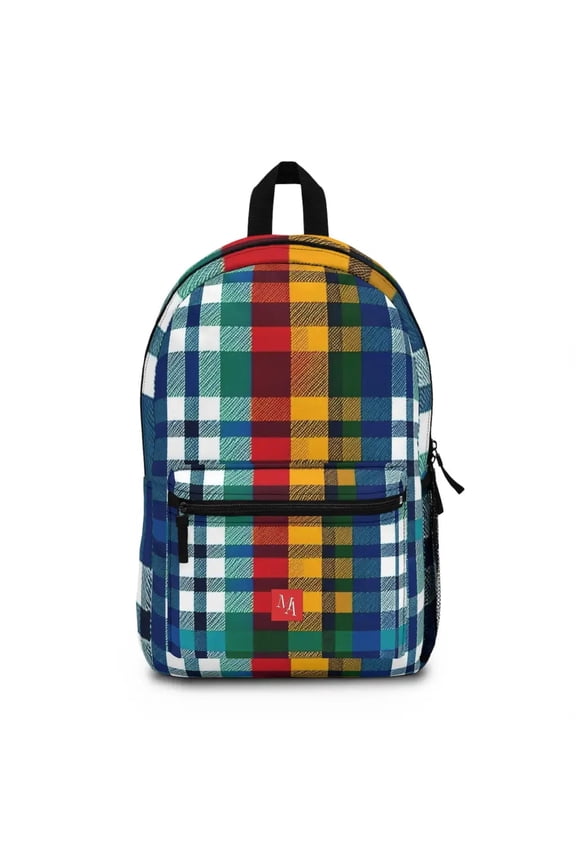 Plaid Patchwork Panorama - Backpack