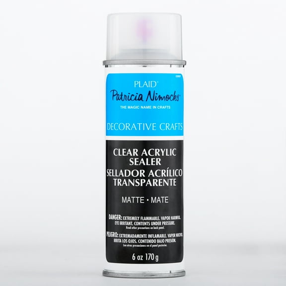 Plaid Patricia Nimocks Clear Acrylic Spray Sealer, Matte, 6 oz.