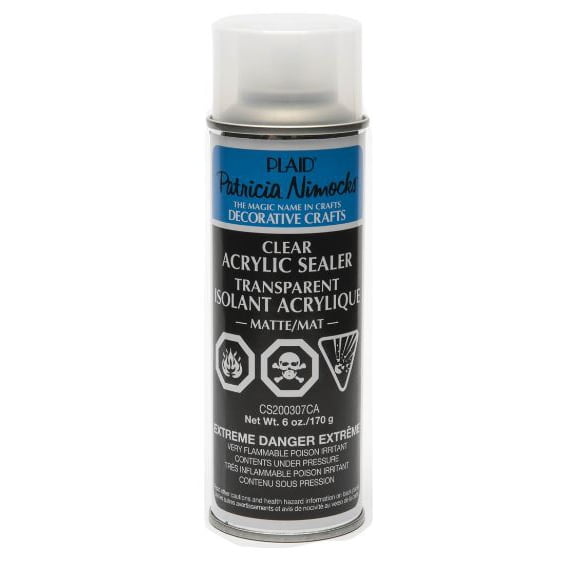 Plaid Patricia Nimock' s Clear Acrylic Spray Sealer, Matte, 6 oz. 