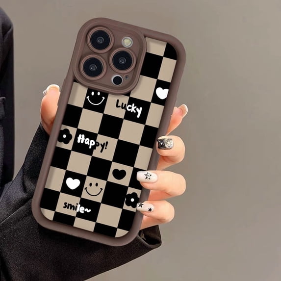 Plaid Pattern Full Body Protective Case for Samsung Galaxy S26, Shockproof Anti-Vibration Durable Cover with Elevated Camera Lens Protection