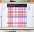 thumbnail image 1 of Plaid Pattern Grid Dishwasher Magnetic Refrigerator Magnet Cover Kitchen Art Panel Decal Sticker Home Decorative 23"x26", 1 of 6