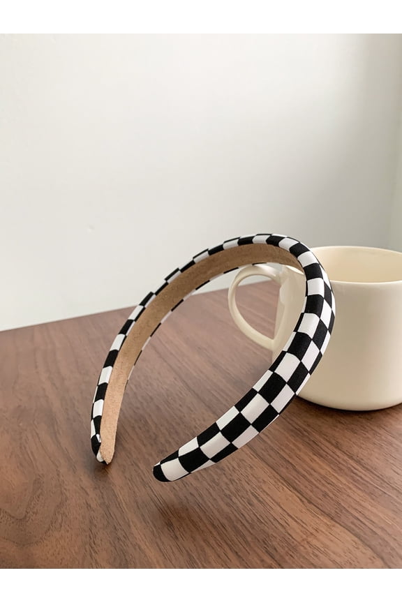 Plaid Pattern Headband Hairband Hair Hoop