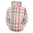 thumbnail image 1 of Plaid Pattern Pink Gray Red 3D Print Hoodie Men Women Autumn Thin Pullover Sweatshirt Vintage Streetwear Tops, 1 of 6