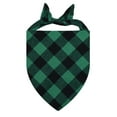 thumbnail image 1 of Plaid Pet Bandana Dog Cat Scarf Adjustable Soft Fabric Animal Neckwear Fashionable Accessory for Small Medium Large, 1 of 2