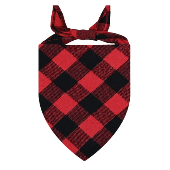 Plaid Pet Bandana - Stylish Accessory for for and Daily Wear Adjustable Fit for Comfortable Use