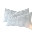 thumbnail image 1 of Plaid Pillow Cases, Checkered Farmhouse, Set of 2 Pillowcases Pillow Covers, Standard Size 19x30 Inches, Breathable Skin-Friendly Pillow Shams, Decorative Pillow Cover, 1 of 6