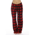 thumbnail image 1 of Plaid Plush Fleece Pajama Pant (Buffalo Plaid Red, Small), 1 of 3